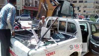 بالصور.. إزالة 200 مخالفة متنوعة بشوارع حي شرق سوهاج