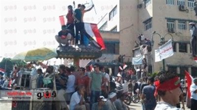 أمن الشرقية يتصدى لمحاولة اقتحام المديرية