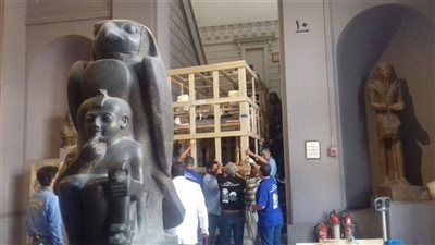 السرير الجنائزي لـ«توت عنخ آمون» يستقر بالمتحف الكبير