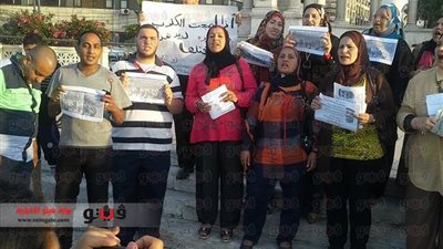 بالصور.. وقفة ضد التحرش بالإسكندرية