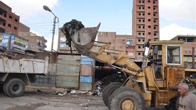 حملة نظافة مكبرة بحي ثان الإسماعيلية (صور)