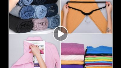 بالفيديو.. أسهل طرق لطي الملابس الشتوي