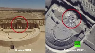 بالفيديو.. لحظة تدمير أهم المعالم الأثرية في سوريا