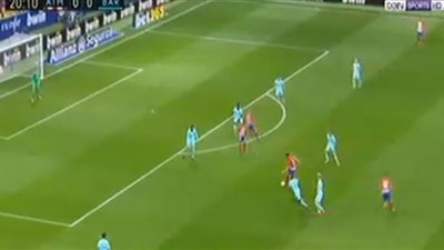بالفيديو.. ساؤول يتقدم بالهدف الأول لـ«أتلتيكو مدريد» في برشلونة