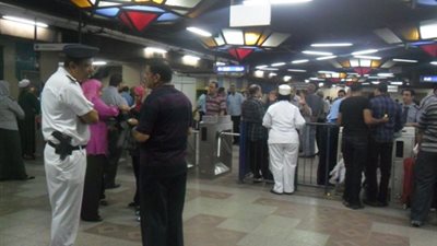 مصدر بالمترو: استمرار التكثيف الأمني بجميع محطات حتى 25 أبريل