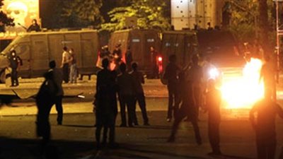 كر وفر بين إرهابيي المعزول وقوات الأمن أعلى كوبري بـ