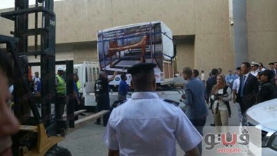 تفاصيل نقل السرير والعجلة الحربية لـ «توت عنخ آمون» إلى المتحف الكبير