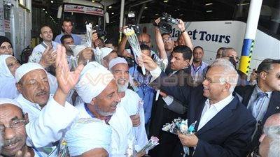 وزيرا النقل المصري والأردني يودعان حجاج البر بميناء نويبع