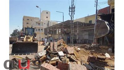 إزالة التعديات المخالفة على الأراضى الزراعية  بالشرقية