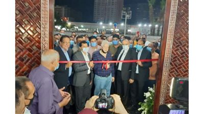 مرتضى منصور و وزير الرياضة يفتتحان مسجد 