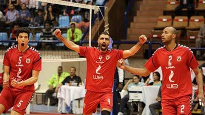 فوز الأهلي على سموحة في دوري الكرة الطائرة