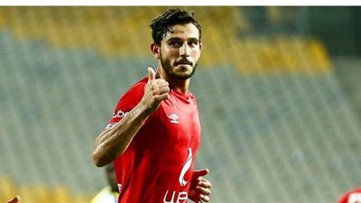 حمدي فتحي يحرز الهدف الثاني للأهلي في المصري