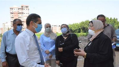 رفع التراكمات الترابية خلف المجلس القومي للمرأة وشارع الاستاد بالغربية