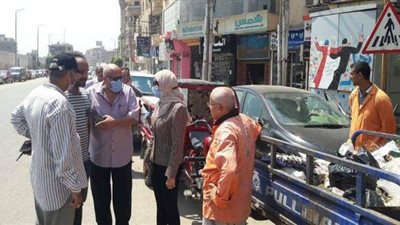 حملة طرق أبواب لحث المواطنين على الاشتراك في منظومة النظافة بالقليوبية