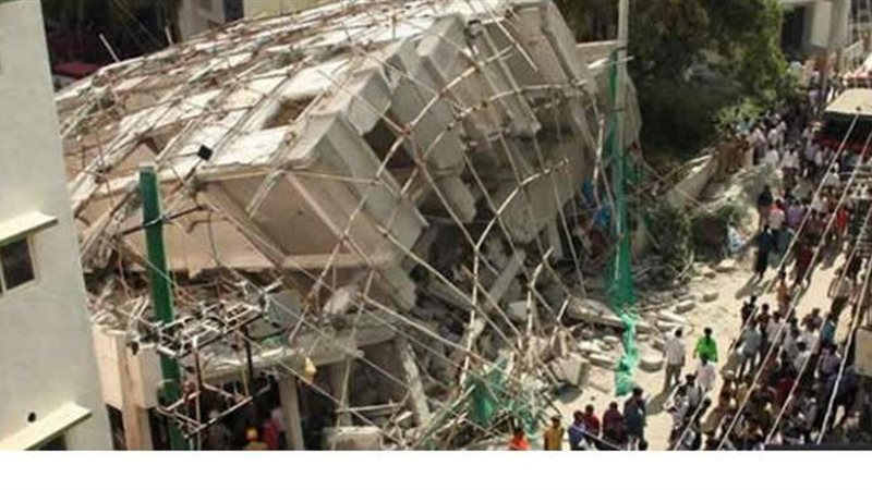 انهيار مطعم في الصين