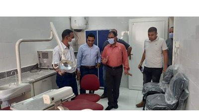 رئيس جهاز مدينة بدر يتفقد التجهيزات الأخيرة للوحدة الصحية بالحي الخامس