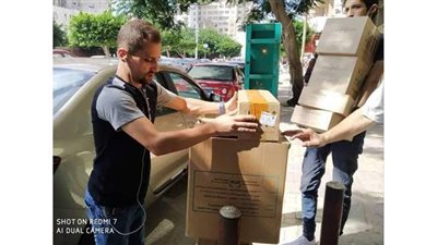 حملات مكبرة بوسط الإسكندرية لإزالة إشغالات الباعة الجائلين