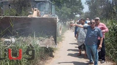 تنفيذ 35 قرار إزالة في حملة مكبرة بفاقوس