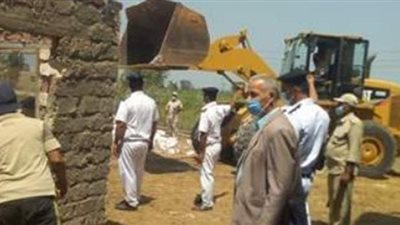 تنفيذ  53 قرار إزالة  على 15395  مترا بقرى الحسينية بالشرقية..  اليوم