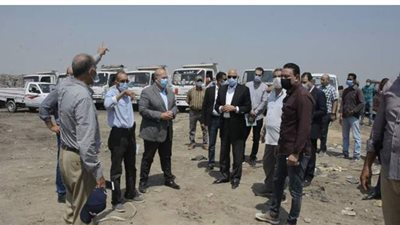 محافظ الجيزة يتفقد مقلب أبو رواش بكرداسة