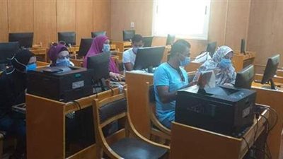 جامعة بنى سويف تستقبل ألف طالب  لتسجيل رغبات تنسيق الثانوية العامة