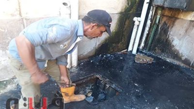 ضواحي بورسعيد:  إحلال وتجديد نوازل الصرف المتهالكة لـ 58 عمارة سكنية | صور