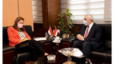 وزيرة التخطيط  تلتقي بسفير العراق ومندوبها الدائم لدى جامعة الدول العربية