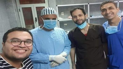 بنها الجامعي تنقذ حياة طفلة سقطت من دراجتها صور