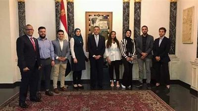 السفير عمر عامر يستقبل شباب مصر بالنمسا