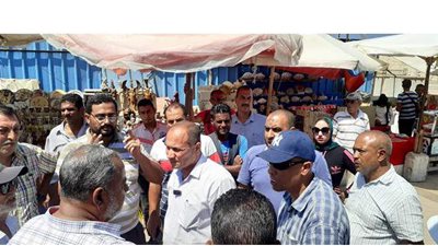 رئيس حي الجمرك بالإسكندرية يترأس حملة لإزالة الإشغالات بقلعة قايتباي