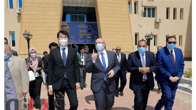 محافظ بني سويف والسفير الكوري الجنوبي يزوران الجامعة التكنولوجية