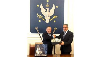 وزير السياحة يناقش مع نائب وزير التعليم العالي البولندي  سبل التعاون العلمي الأثري