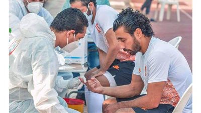 إجراء اختبار كورونا للاعبي المقاصة قبل مباراة الإسماعيلي| صور