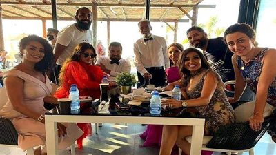 صبري فواز ينشر صورة جديدة من كواليس مسلسل 