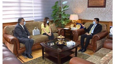 وزير الرياضة يبحث التعاون مع الاتحاد العربي للاستثمار والتسويق الرياضي