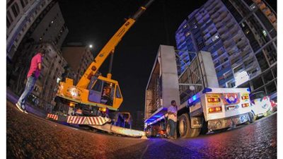 حملات لإزالة الإعلانات المخالفة في الإسكندرية | صور