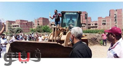 إزالة 39 حالة تعد على الأراضى الزراعية وأملاك الدولة  بديرب نجم | صور