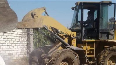 إزالة 6 تعديات على أملاك الدولة والأراضي الزراعية  بالابراهيمية في الشرقية | صور