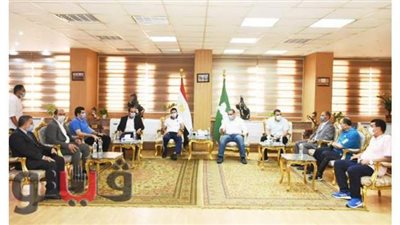 محافظ الشرقية  يستقبل وزير الشباب  للمشاركة في مهرجان الدراجات