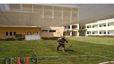 مدارس الإسماعيلية تتجمل  استعدادا لبدء العام الدراسي الجديد | صور