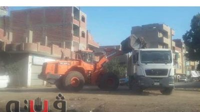 حملة نظافة مكبرة بمجلس قروى 