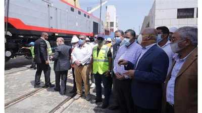وزير النقل يستقبل ٣٠ جرارا من الدفعة الخامسة  لجرارات السكك الحديدية الجديدة | صور
