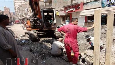 إحلال وتجديد شبكات الصرف الصحي بالمحلة الكبري |صور