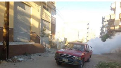 ​تنظيم حملات رش وتطهير مكبرة بمدينة رشيد في البحيرة