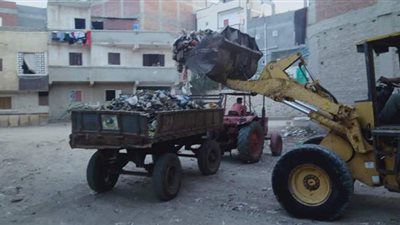 رفع ١٤٨  إشغالاً و ٩٤٥ طن قمامة بالبحيرة