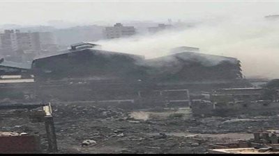 حريق في شركة الدلتا للحديد والصلب بشبرا الخيمة