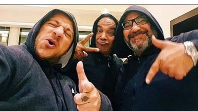 أحمد مكي ينشر صورة رفقة سليمان عيد وبيومي فؤاد