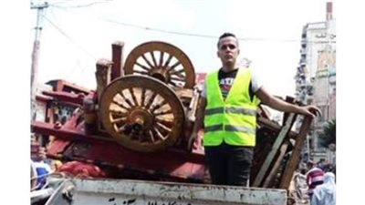 حملة لإزالة الإشغالات والتعديات بميدان محطة مصر  في الإسكندرية