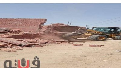 إزالة 25 حالة تعد على الأراضي الزراعية بالإسماعيلية