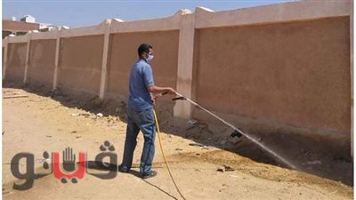 حملة رش مبيدات لمكافحة الحشرات الضارة والقوارض والثعابين براس غارب |صور